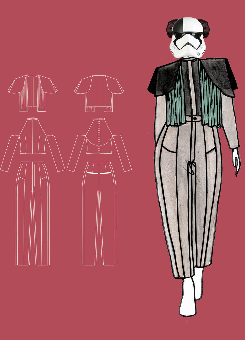 technical drawing & outfit 17 - Star Runner