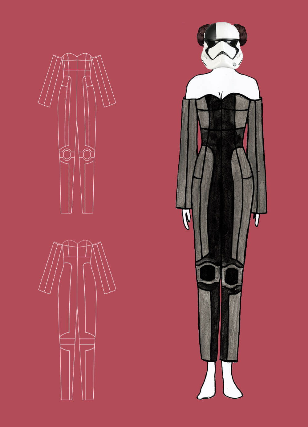 technical drawing & outfit 2 - Star Runner