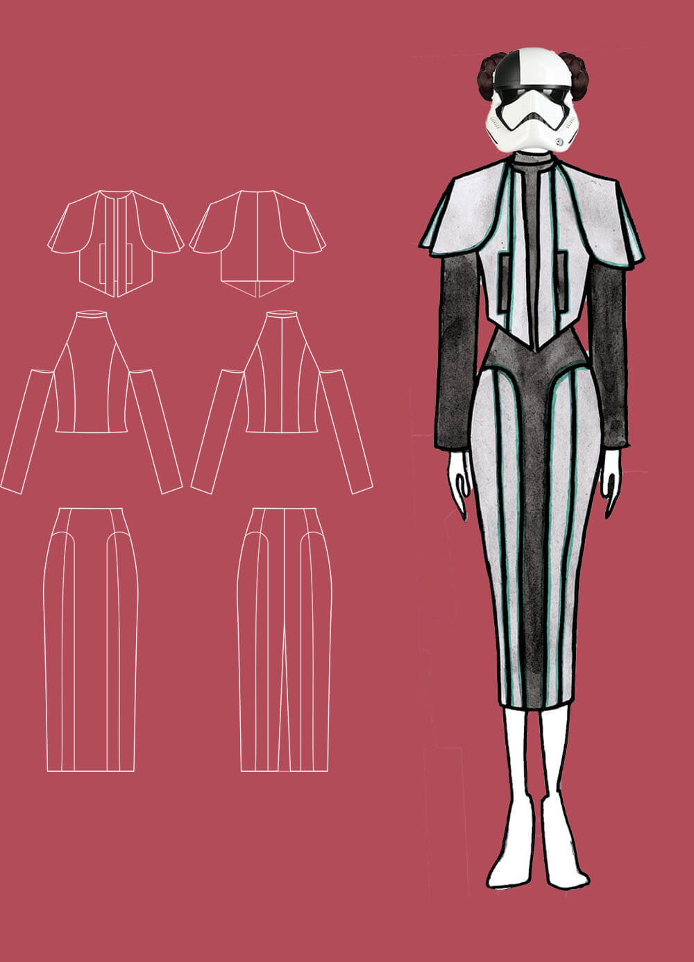 technical drawing & outfit 21 - Star Runner