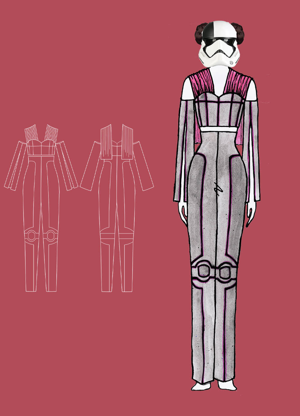 technical drawing & outfit 5 - Star Runner