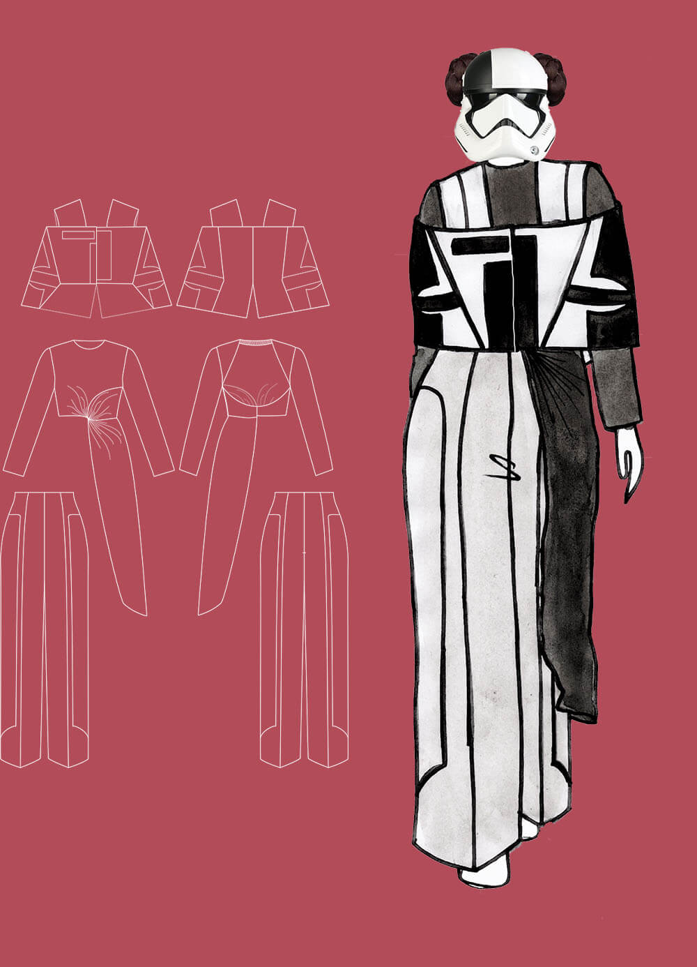 technical drawing & outfit 6 - Star Runner