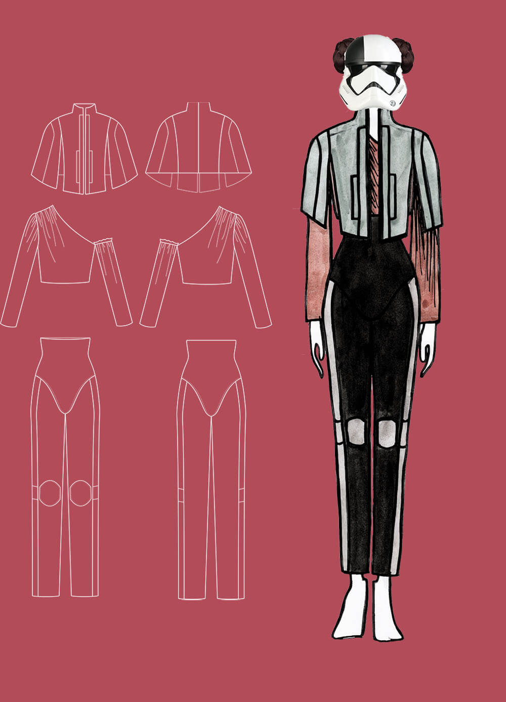 technical drawing & outfit 8 - Star Runner