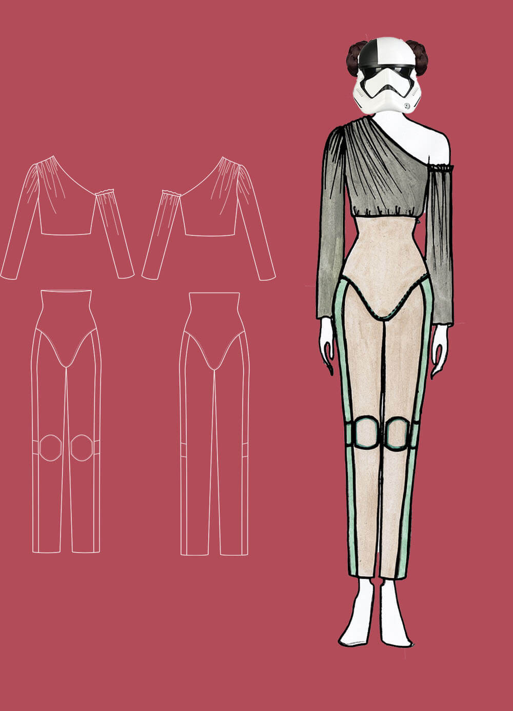 technical drawing & outfit 9 - Star Runner