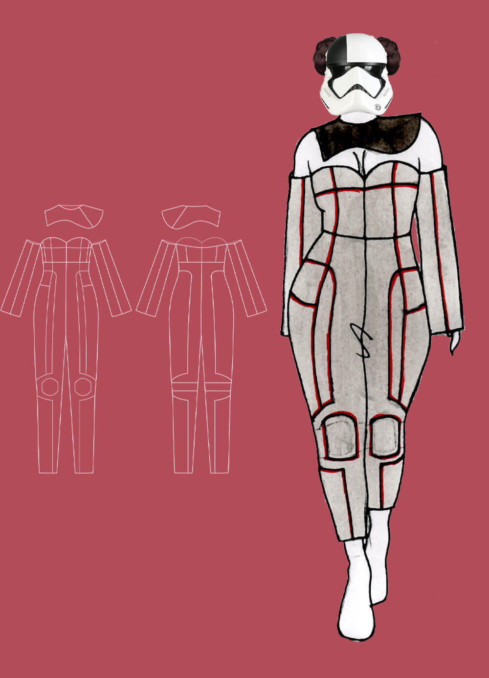 technical drawing & outfit 1 - Star Runner Thesis