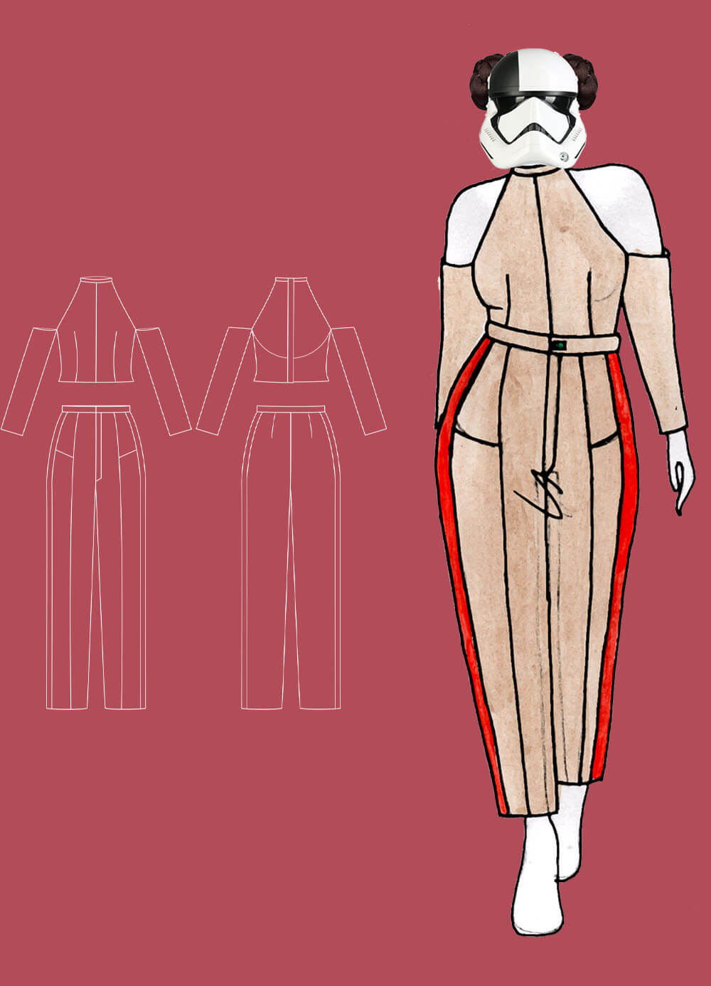 technical drawing & outfit 15 - Star Runner Thesis