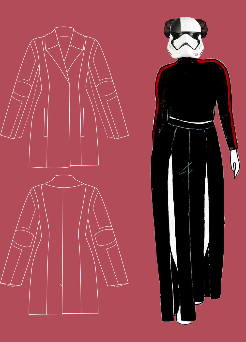 technical drawing & outfit 17 - Star Runner Thesis