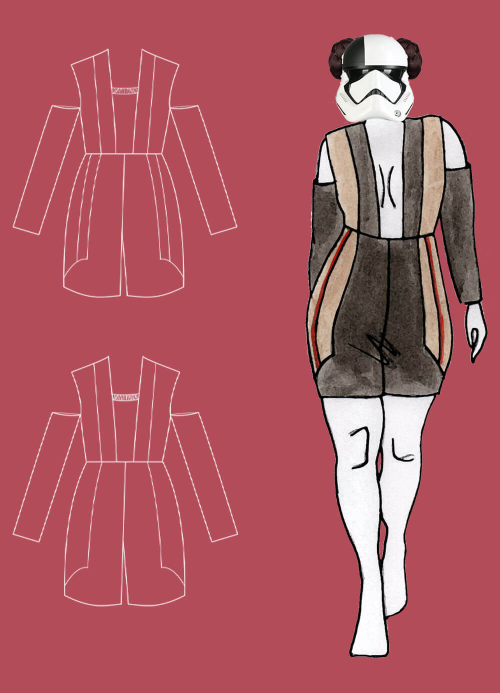 technical drawing & outfit 18 - Star Runner Thesis