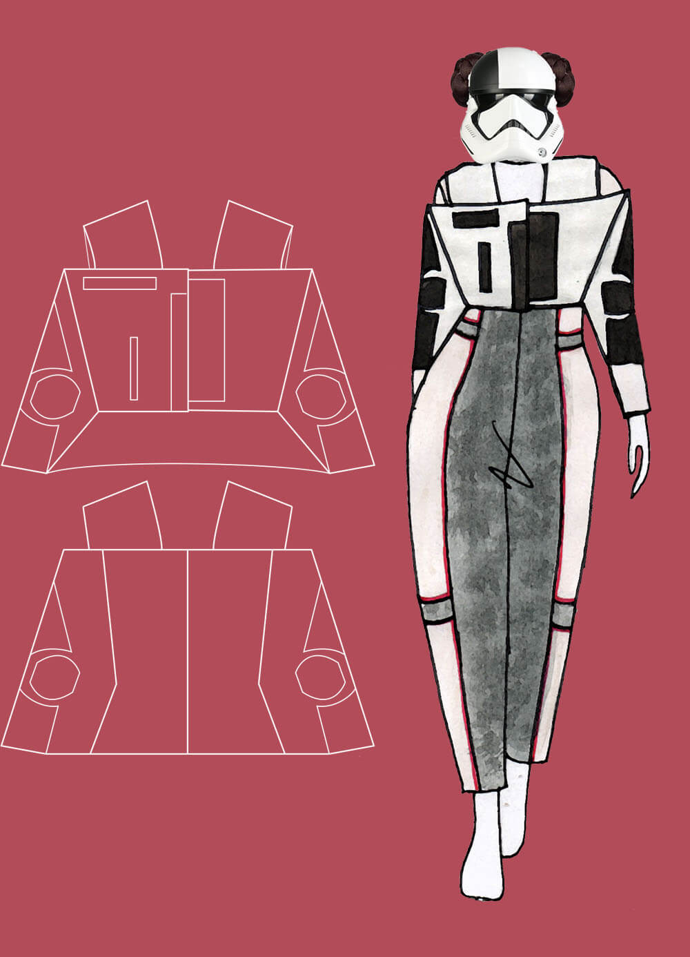 technical drawing & outfit 20 - Star Runner Thesis