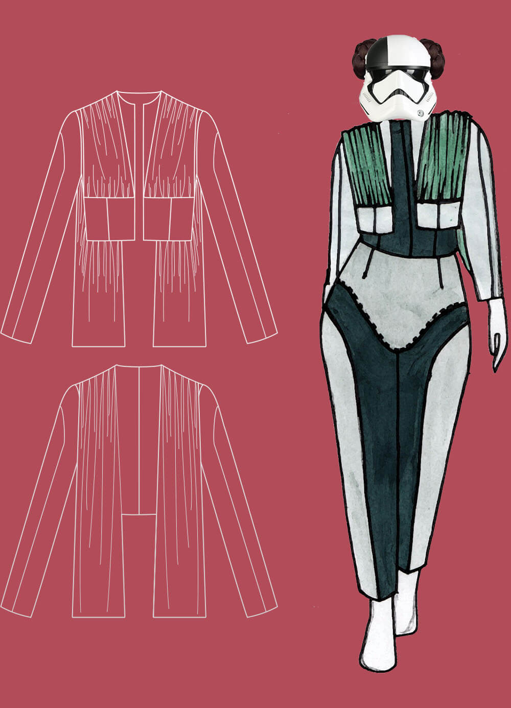 technical drawing & outfit 23 - Star Runner Thesis