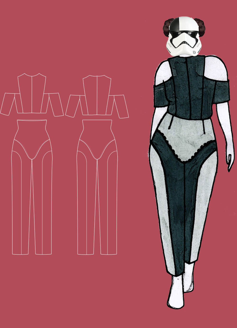 technical drawing & outfit 24 - Star Runner Thesis