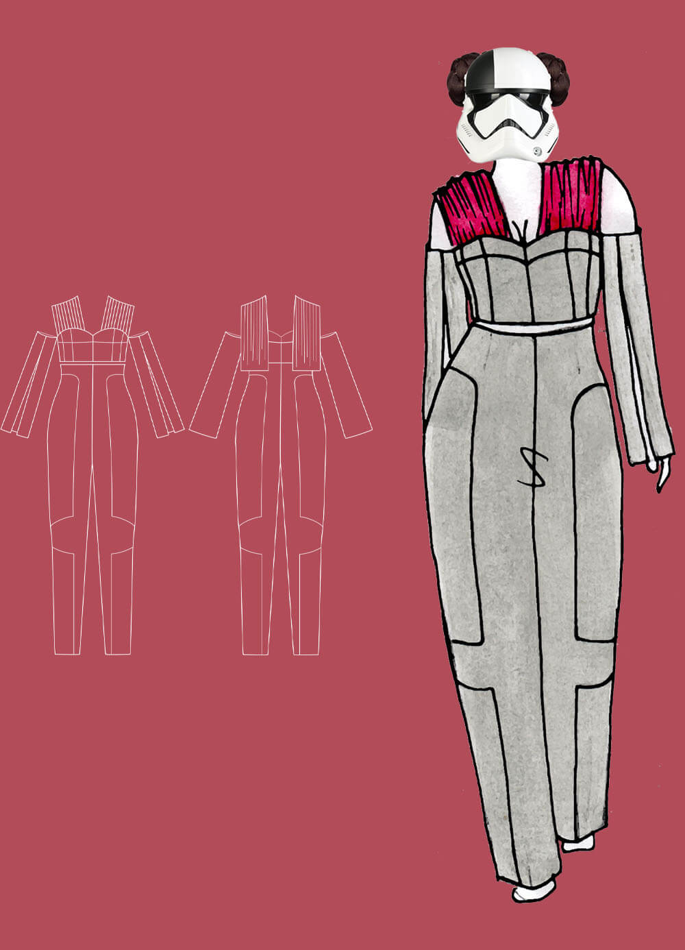 technical drawing & outfit 3 - Star Runner Thesis