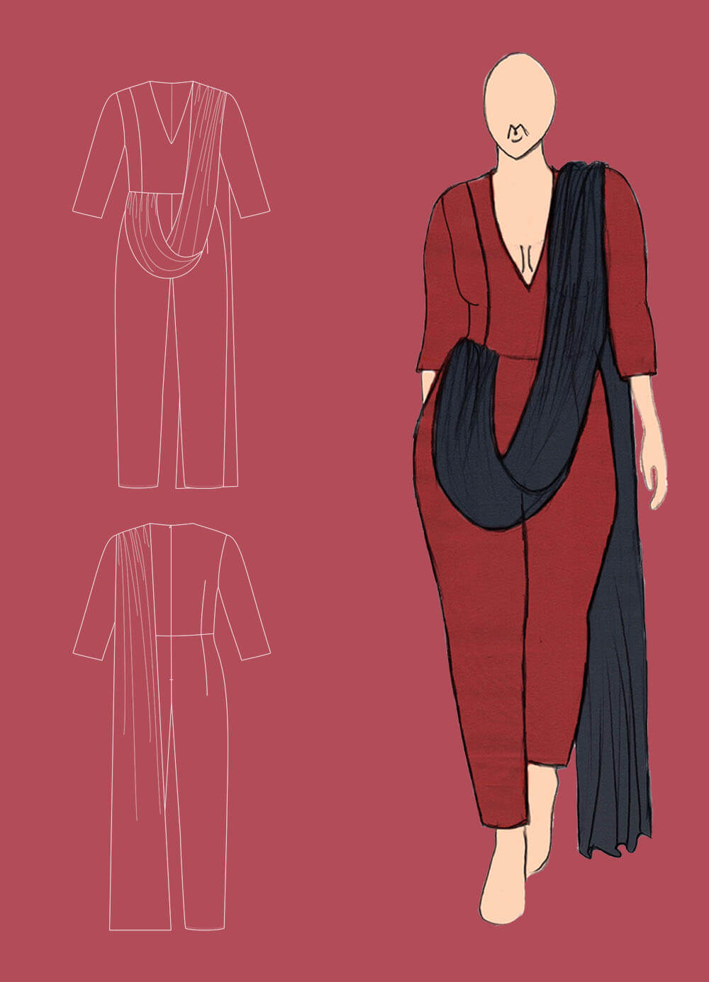 technical drawing & outfit 14 - Unite