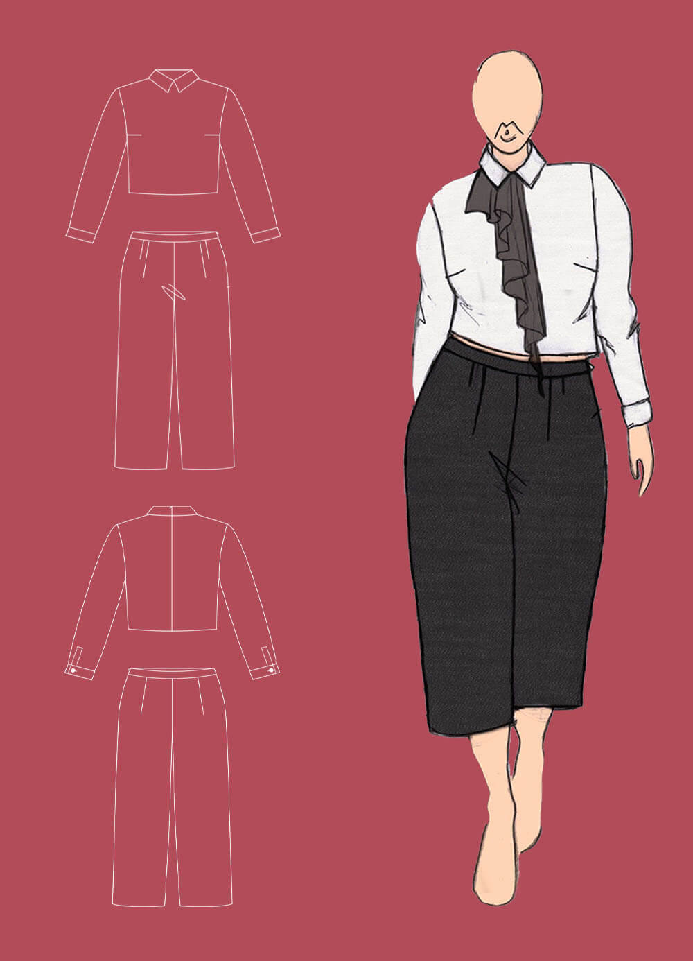 technical drawing & outfit 17 - Unite