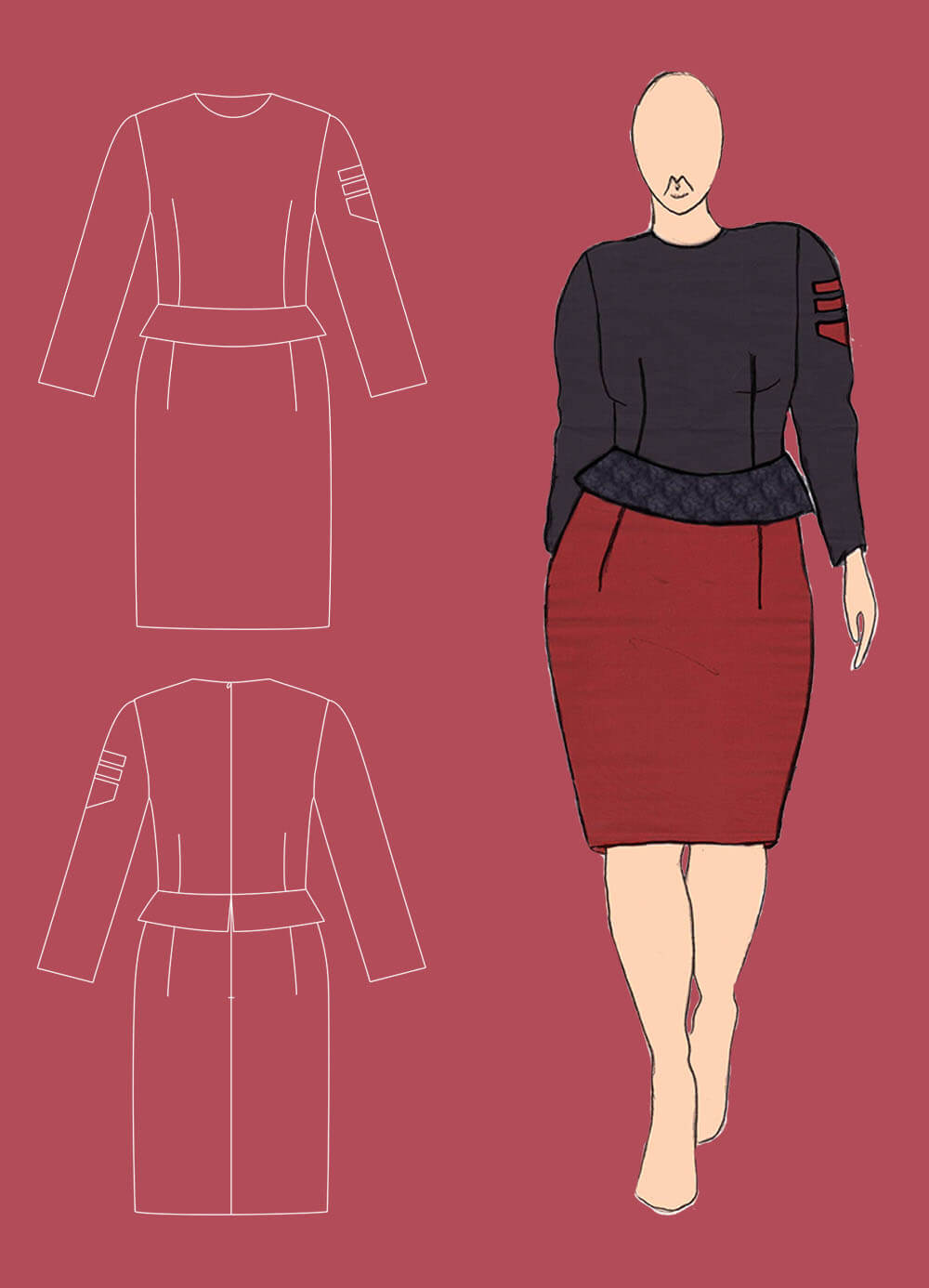 technical drawing & outfit 22 - Unite