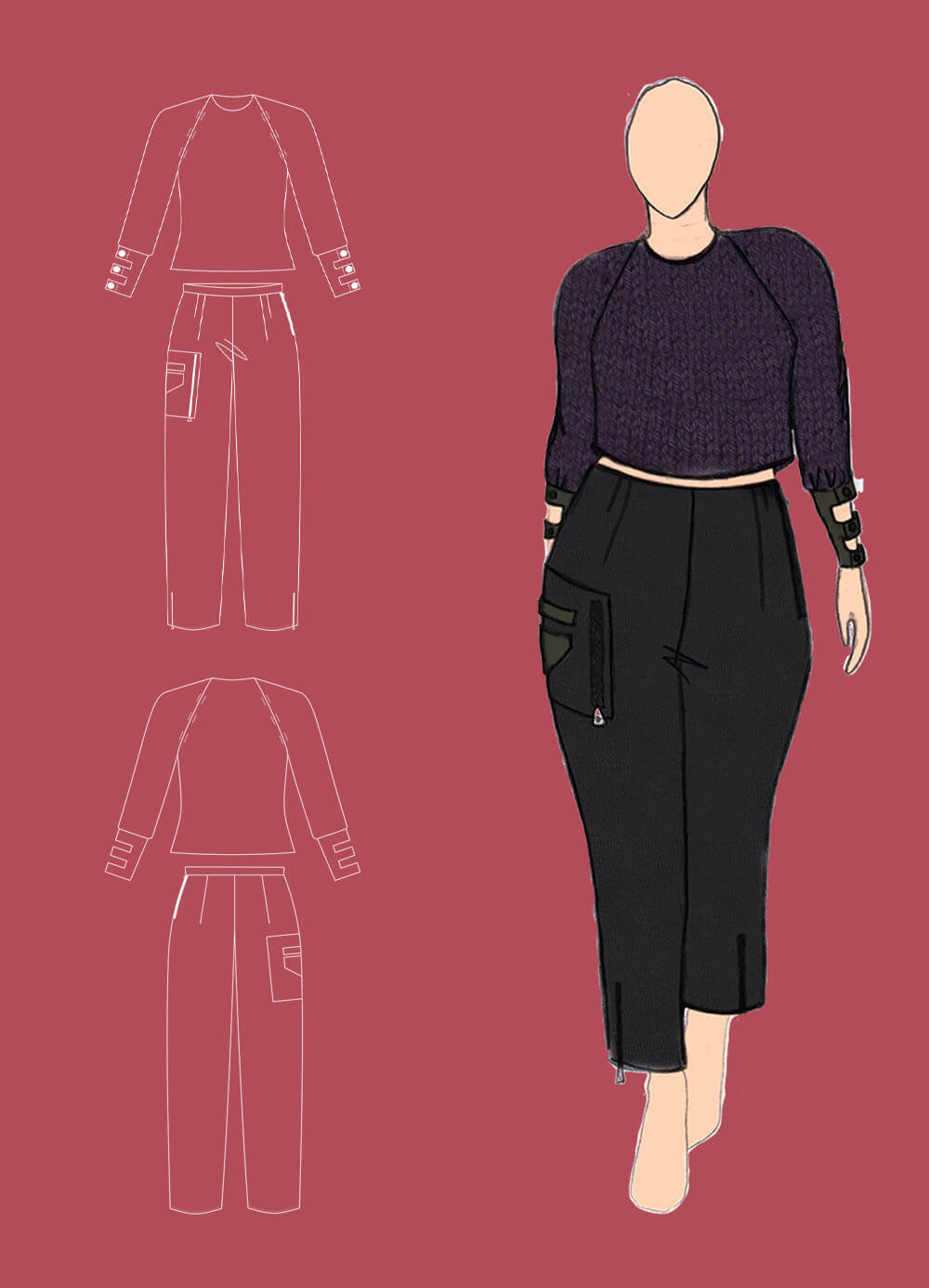 technical drawing & outfit 29 - Unite