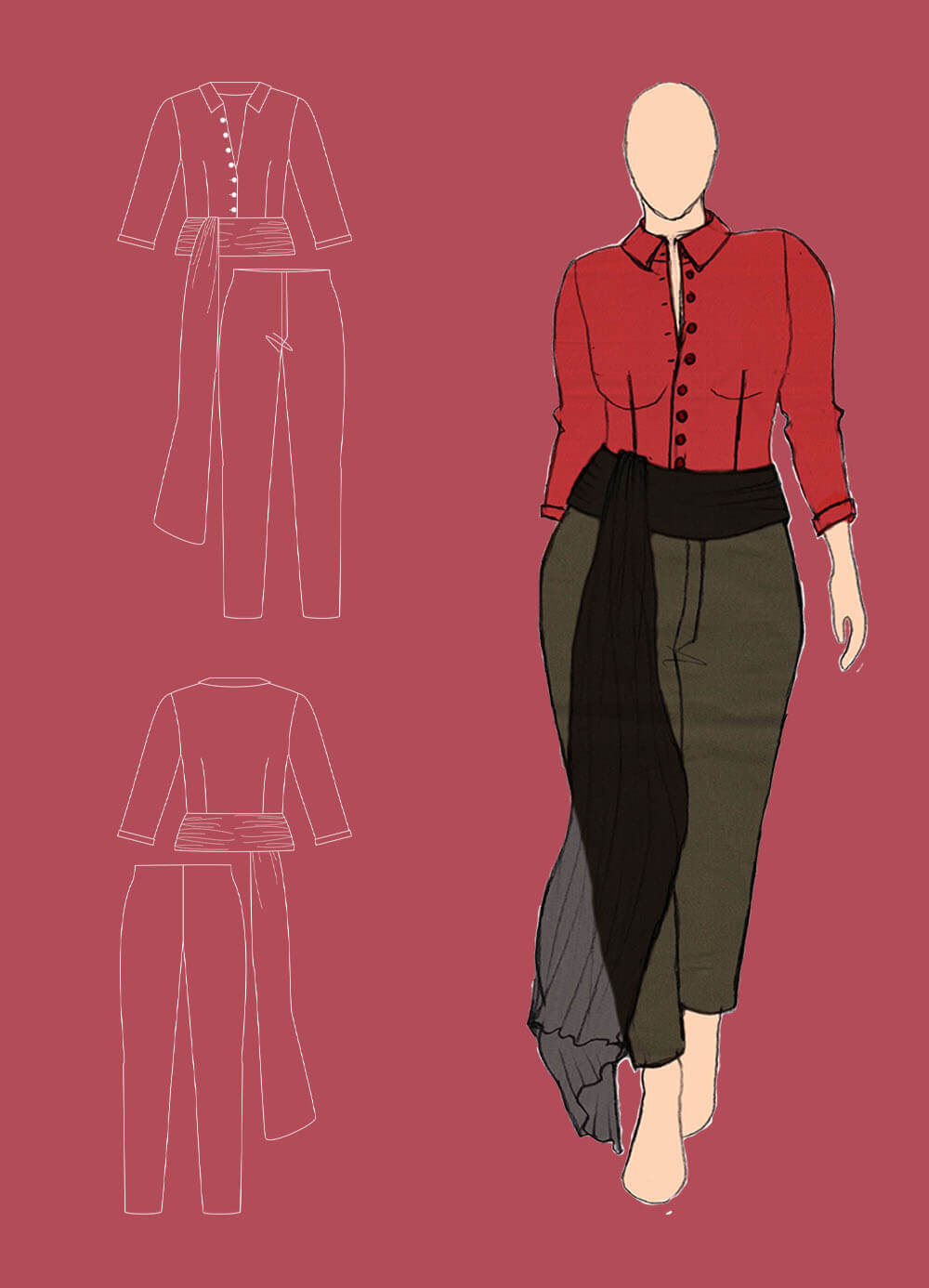 technical drawing & outfit 37 - Unite