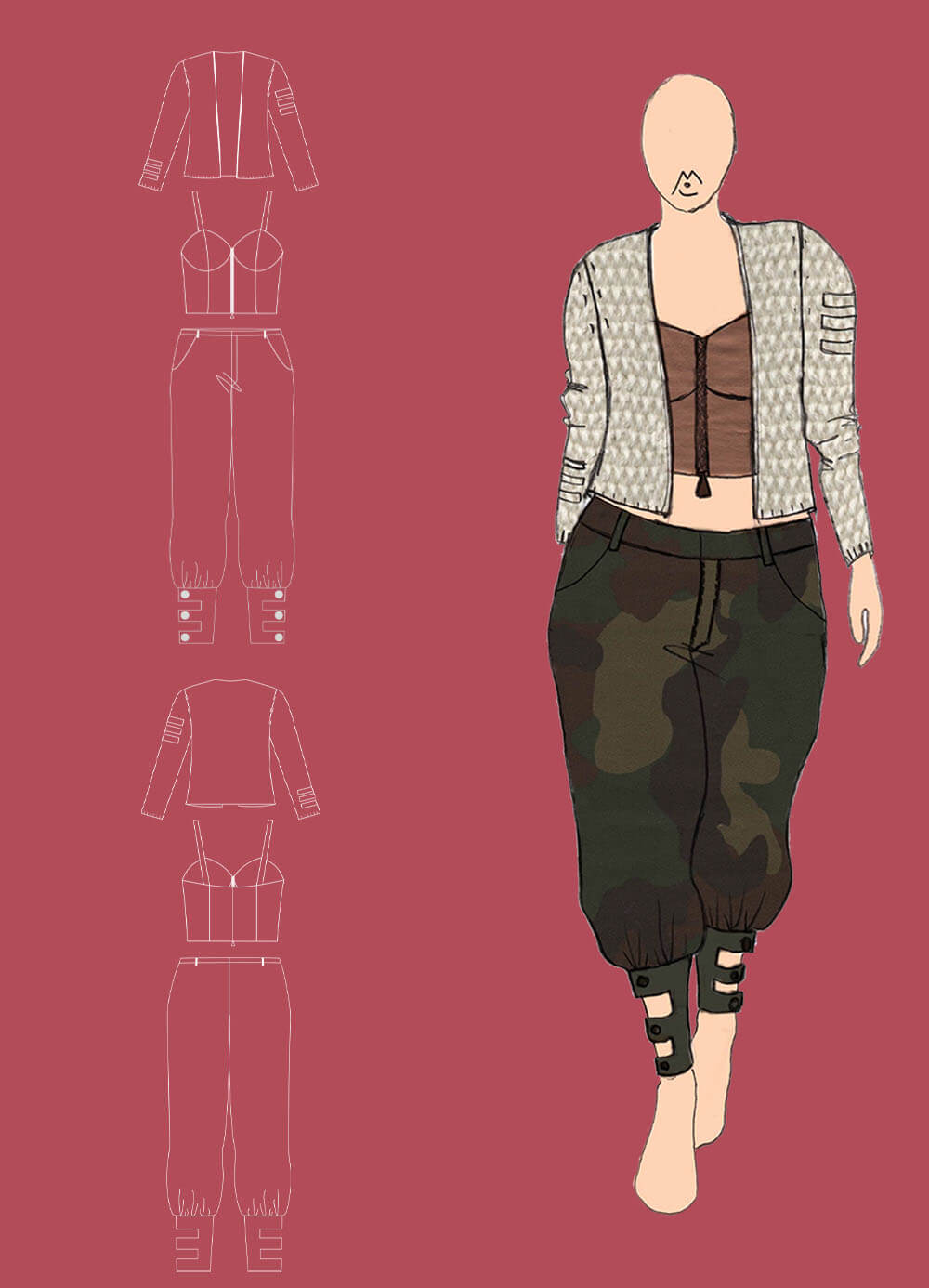 technical drawing & outfit 8 - Unite